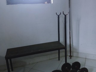Gym equipment set