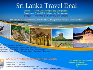 Sri Lanka Holidays TOP DEALS - 6 Nights / 7 Days