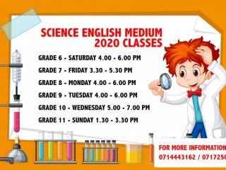 English & Sinhala Medium Science Class