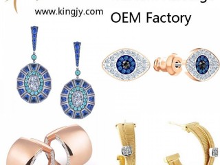  Custom earrings gold plated silver jewelry supplier and wholesaler