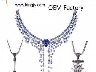 Custom necklace gold plated silver jewelry supplier and wholesaler